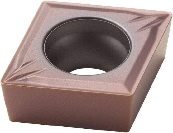 Seco - CCMT32.51 MF2 Grade TP1030 Cermet Turning Insert - Uncoated, 80° Diamond, 3/8" Inscr Circle, 5/32" Thick, 1/64" Corner Radius - Americas Industrial Supply