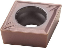 Seco - CCMT32.51 MF2 Grade TP1030 Cermet Turning Insert - Uncoated, 80° Diamond, 3/8" Inscr Circle, 5/32" Thick, 1/64" Corner Radius - Americas Industrial Supply