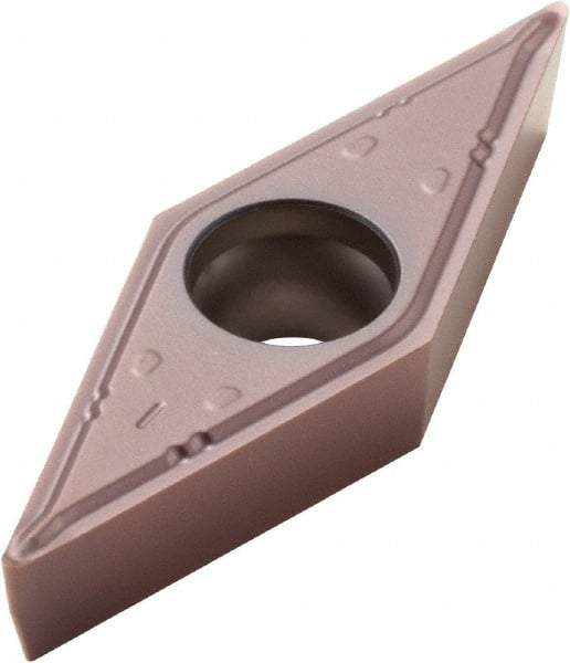 Seco - VBMT332 F1 Grade TP1030 Cermet Turning Insert - Uncoated, 35° Diamond, 3/8" Inscr Circle, 3/16" Thick, 1/32" Corner Radius - Americas Industrial Supply