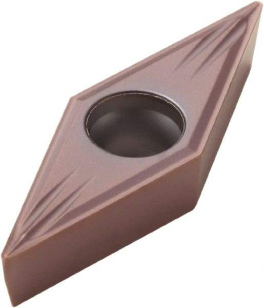 Seco - VBMT331 MF2 Grade TP1030 Cermet Turning Insert - Uncoated, 35° Diamond, 3/8" Inscr Circle, 3/16" Thick, 1/64" Corner Radius - Americas Industrial Supply