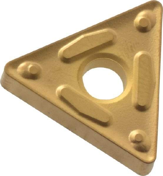 Sumitomo - TNMG322 ENG Grade AC830P Carbide Turning Insert - 60° Triangle, 3/8" Inscr Circle, 1/8" Thick, 1/32" Corner Radius - Americas Industrial Supply
