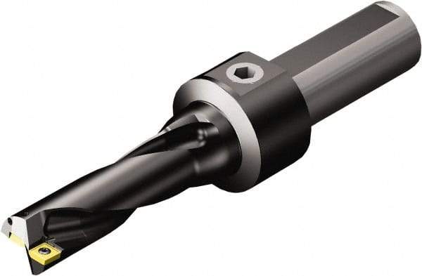 Sandvik Coromant - 5.039" Max Drill Depth, 3xD, 1-5/8" Diam, Indexable Insert Drill - 2 Inserts, 1-1/2" Shank Diam, Flange Shank - Americas Industrial Supply