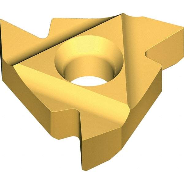 Vargus - 3XER0.375 Grade VKX, External UNJ Threading Insert - 12 TPI Ext Pitch, TiN Finish, Carbide - Americas Industrial Supply