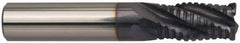 Guhring - 5/8" Diam, Fine Pitch, 1-1/4" LOC, 4 Flute Solid Carbide Roughing Square End Mill - FIREX Finish, 3-1/2" OAL, 5/8" Shank Diam, Single End, Centercutting - Americas Industrial Supply
