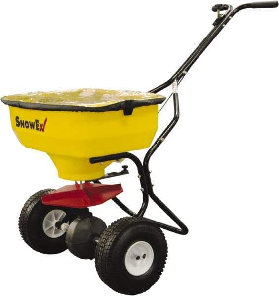 Trynex - 100 Lb Polyethylene Walk Behind Broadcast Landscape Spreader - 10" Pneumatic Wheels - Americas Industrial Supply