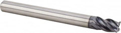 Kennametal - 5/8", 4 Flute, Single End, Solid Carbide, 0.03" Corner Radius End Mill - 3-1/2" OAL, 38° Helix, Right Hand Flute, 3/4" LOC, Right Hand Cut - Americas Industrial Supply