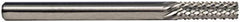 M.A. Ford - 1/16" Diam, 3/16" LOC, Burr End, Solid Carbide Diamond Pattern Router Bit - 1-1/2" OAL, 1/8" Shank Diam - Americas Industrial Supply