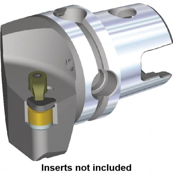 Kennametal - Left Hand Cut, Size KM50, RN.. Insert Compatiblity, Modular Turning & Profiling Cutting Unit Head - 35mm Ctr to Cutting Edge, 50mm Head Length, Through Coolant - Americas Industrial Supply