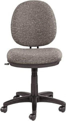 ALERA - 34-39" High Task Chair - 19" Wide x 25-3/4" Deep, 100% Acrylic Seat, Graphite Gray - Americas Industrial Supply