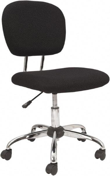 OIF - 33 to 36-3/4" High Office/Managerial/Executive Chair - 18" Wide x 21-5/8" Deep, Fabric Mesh Seat, Black - Americas Industrial Supply