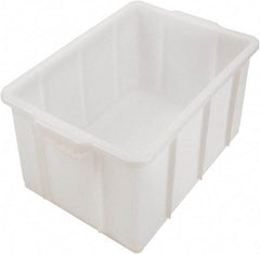 Dynalon Labware - 12.2 Gal, Clear Polyethylene Tote Container - Nesting, 23.4" Long x 14.4" Wide x 10" High - Americas Industrial Supply