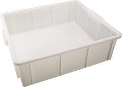 Dynalon Labware - White Polyethylene Tote Container - Stacking, 18" Long x 16.1" Wide x 5.6" High - Americas Industrial Supply
