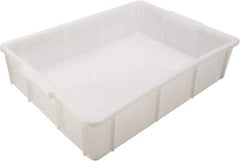 Dynalon Labware - White Polyethylene Tote Container - Stacking, 16.3" Long x 12.2" Wide x 3.8" High - Americas Industrial Supply