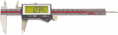 SPI - 0 to 12" Range 0.0005" Resolution, IP67 Electronic Caliper - Stainless Steel with 2.35" Stainless Steel Jaws, 0.0016" Accuracy - Americas Industrial Supply