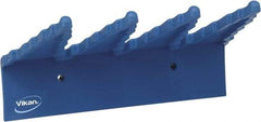 Vikan - 22 Lb, 6-1/2" Wide, 2-1/2" High, Polypropylene, Wall Bracket - 9-1/2" Long, 3 Holders - Americas Industrial Supply