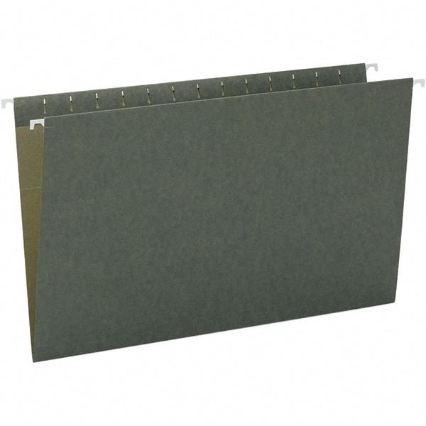 SMEAD - 14-5/8 x 9-1/2", Legal, Standard Green, Hanging File Folder - 11 Point Stock, 1/3 Tab Cut Location - Americas Industrial Supply