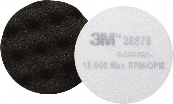 3M - 3-3/4" Diam Foam Buffing & Backing Pad - Hook & Loop Attachment - Americas Industrial Supply