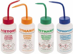 Dynalon Labware - 500 mL Safety Wash Bottle - Polyethylene, Translucent, 6-1/2" High x 3" Diam, 50mm Cap - Americas Industrial Supply