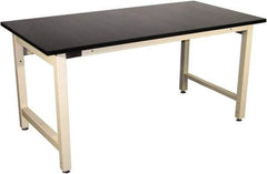 Proline - 60 Wide x 30" Deep x 36" High, Epoxy Resin Workbench - Adjustable Height Legs, Beige - Americas Industrial Supply