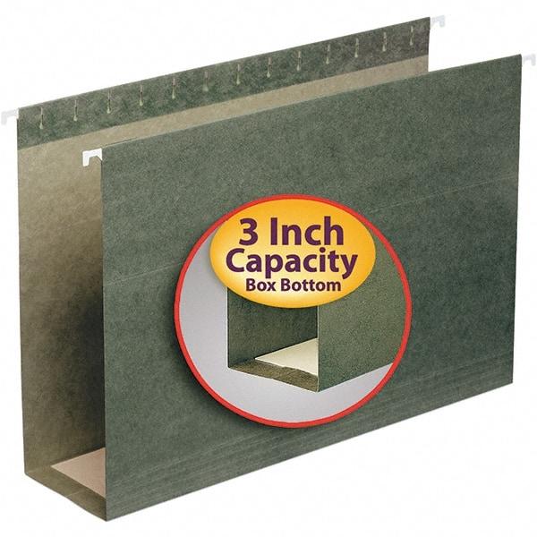 SMEAD - 9-1/2 x 14-1/2", Legal, Standard Green, Hanging File Folder - 11 Point Stock - Americas Industrial Supply