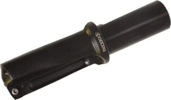 Kyocera - 4.13" Max Drill Depth, 2.437" Diam, Indexable Insert Drill - 4 Inserts, 1-1/2" Shank Diam, Whistle Notch Shank - Americas Industrial Supply