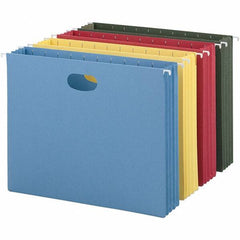 SMEAD - 12-1/4 x 9-1/2", Letter Size, Assorted Colors, Hanging File Folder - 11 Point Stock - Americas Industrial Supply