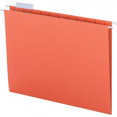 SMEAD - 12-1/4 x 9-1/2", Letter Size, Orange, Hanging File Folder - 11 Point Stock, 1/5 Tab Cut Location - Americas Industrial Supply