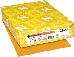 Neenah Paper - Cosmic Orange Colored Copy Paper - Use with Laser Printers, Inkjet Printers, Copiers - Americas Industrial Supply