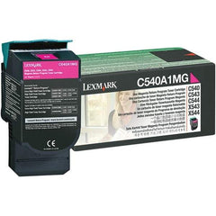 Lexmark - Magenta Toner Cartridge - Use with Lexmark C540n, C543dn, C544dn, C544dtn, C544dw, C544n, C546dtn, X543dn, X544dn, X544dtn, X544dw, X544n, X546dtn - Americas Industrial Supply