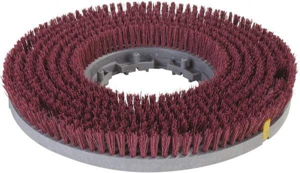 Carlisle - Rotary Brush - 19" Machine, 1-1/2" Trim Length, Red Pad, Nylon - Americas Industrial Supply