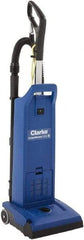 Clarke - Dual Motor Upright Vacuum Cleaner - 11-1/2" Cleaning Width, 9" Amps, Ergonomic Handle - Americas Industrial Supply