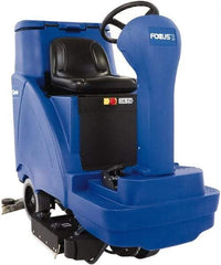 Clarke - 34" Cleaning Width, Battery Powered Floor Scrubber - 1.05 hp, 260 RPM, 46" Water Lift, 31 Gal Tank Capacity - Americas Industrial Supply