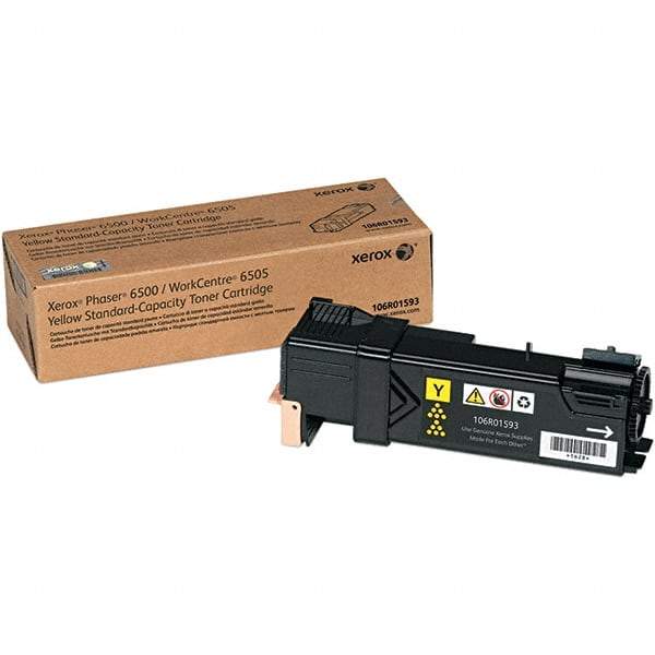 Xerox - Yellow Toner Cartridge - Use with Xerox Phaser 6500, WorkCentre 6505 - Americas Industrial Supply