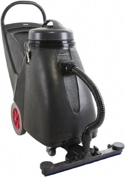 Clarke - 18 Gal Plastic Tank, Electric Powered Wet/Dry Vacuum - 1.17 Peak hp, 110 Volt, 8 Amps, 9' Hose Fitting, Cloth Filter, Accessories Included - Americas Industrial Supply