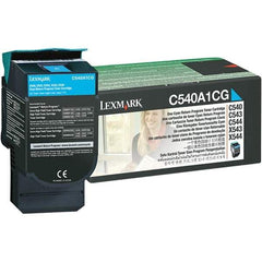 Lexmark - Cyan Toner Cartridge - Use with Lexmark C540n, C543dn, C544dn, C544dtn, C544dw, C544n, C546dtn, X543dn, X544dn, X544dtn, X544dw, X544n, X546dtn - Americas Industrial Supply