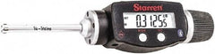 Starrett - 1/4" to 5/16", IP67, Carbide Face Electronic Inside Micrometer - 0.00005" Resolution, 0.00015" Accuracy, 2-1/4" Gage Depth - Americas Industrial Supply