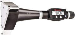 Starrett - 4" to 5", IP67, Carbide Face Electronic Inside Micrometer - 0.00005" Resolution, 0.00025" Accuracy, 4-1/2" Gage Depth - Americas Industrial Supply