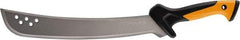 Fiskars - 15" Long Blade, Steel, Fine Edge, Machete - 26" OAL, Ergonomic Nonslip Grips Handle - Americas Industrial Supply