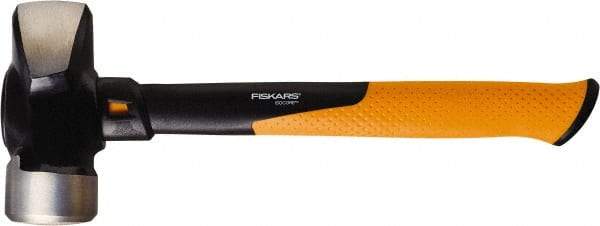 Fiskars - 4 Lb Head, 14" Long Sledge Hammer - Steel Head, Steel Handle with Grip - Americas Industrial Supply