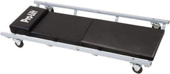 Omega Lift Equipment - 350 Lb Capacity, 6 Wheel Creeper (with Fixed Headrest) - Alloy Steel, 40.94" Long x 3.54" Overall Height x 17" Wide - Americas Industrial Supply