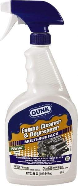 Gunk - Proprietary Formula Engine Cleaner/Degreaser - 32 oz Spray Bottle - Americas Industrial Supply