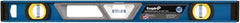 Empire Level - 24" Long 3 Vial Box Beam Level - Metal, Blue, 1 Level & 2 Plumb Vials - Americas Industrial Supply