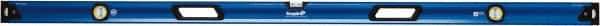 Empire Level - 72" Long 3 Vial Box Beam Level - Metal, Blue, 1 Level & 2 Plumb Vials - Americas Industrial Supply