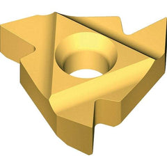 Vargus - 3XIR0.375 Grade VKX, Internal UN Threading Insert - 14 TPI Int Pitch, TiN Finish, Carbide - Americas Industrial Supply