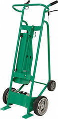 Valley Craft - 800 Lb Capacity 60" OAH Hand Truck - Dual Loop Handle, Steel, Solid Rubber Wheels - Americas Industrial Supply