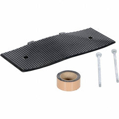 Vestil - 9-15/32" Long x 23-1/2" Wide x 1-3/8" High, Rubber Speed Hump - Black - Americas Industrial Supply