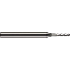 Harvey Tool - Ball End Mills; Mill Diameter (Decimal Inch): 0.0950 ; Number of Flutes: 2 ; Length of Cut (Decimal Inch): 0.2850 ; Material: Solid Carbide ; Overall Length (Inch): 1-1/2 ; Overall Length (Decimal Inch): 1.50000 - Exact Industrial Supply
