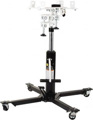 Omega Lift Equipment - 1,000 Lb Capacity Pedestal Transmission Jack - 36 to 73-1/8" High, 34-1/2" Chassis Width x 34-3/8" Chassis Length - Americas Industrial Supply
