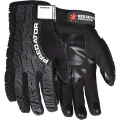 MCR Safety - Size 2XL Synthetic Suede Work Gloves - For General Purpose, Uncoated, Adjustable Closure Cuff, Full Fingered, Black, Paired - Americas Industrial Supply