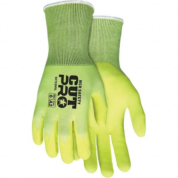 MCR Safety - Size S, ANSI Cut Lvl A2, Puncture Lvl 3, Abrasion Lvl 6, Foam Nitrile Coated Cut & Puncture Resistant Gloves - Americas Industrial Supply